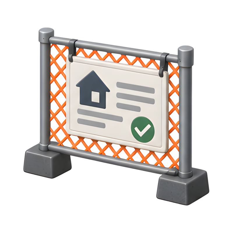 construction permit display