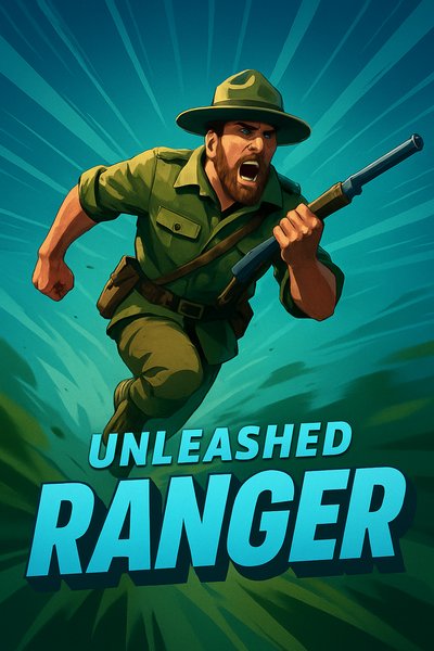 Dynamic Ranger Illustration with Bold Typography