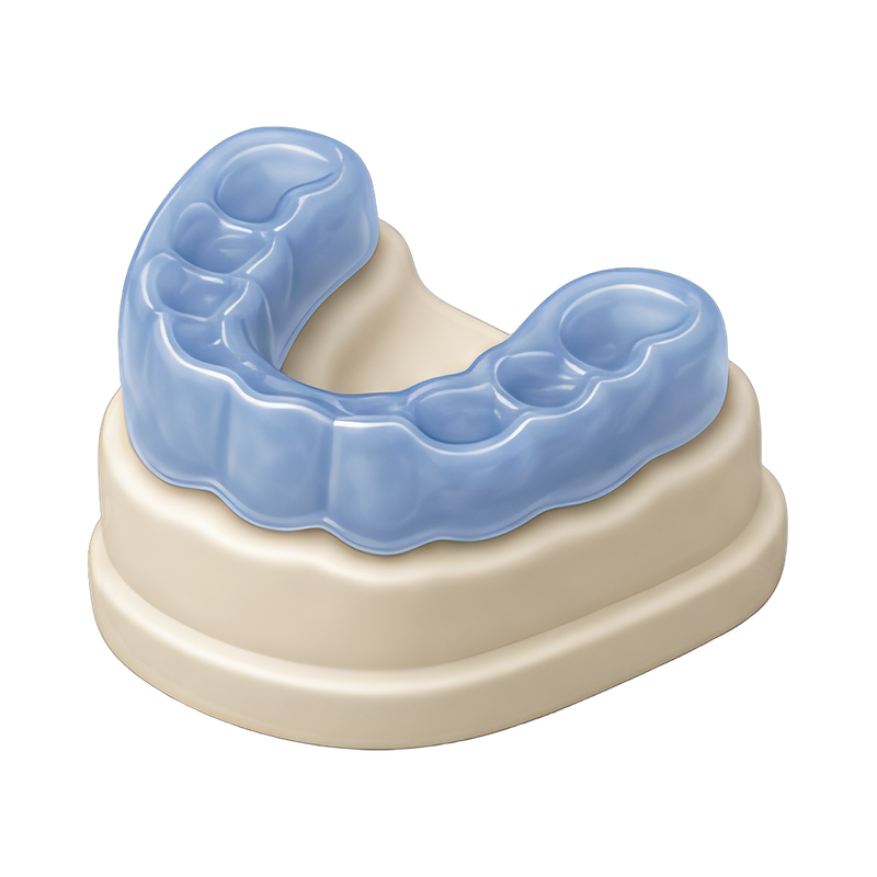 dental night guard on model