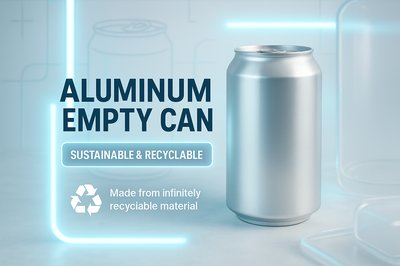 Promotional Graphic Highlighting Aluminum Can Sustainability