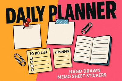 Vibrant Planner Doodles for Daily Organization