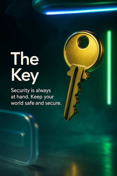 Neon Advertising Presentation Slide Design Featuring a Key Theme