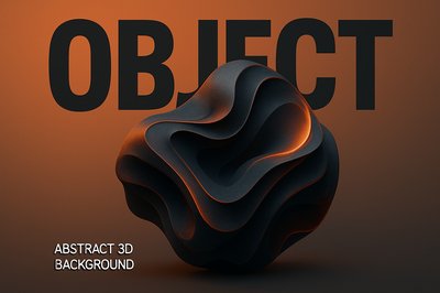 Stunning 3D Minimalist Design with Bold Typography