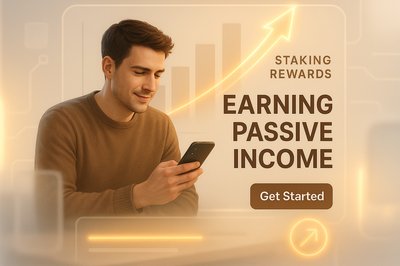 Promotional Graphic for Earning Passive Income with Staking Rewards
