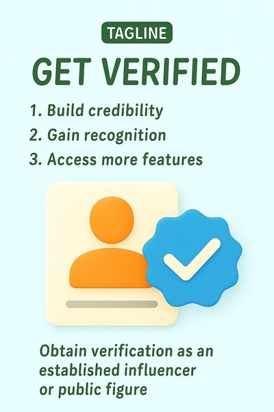 Promotional Graphic for Social Media Verification Benefits
