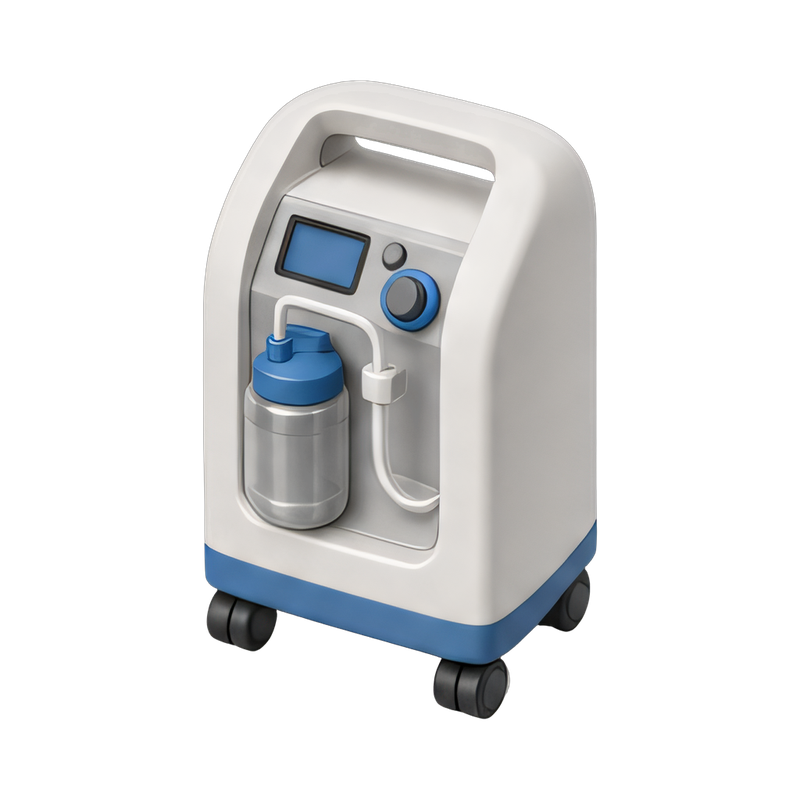 Compact oxygen concentrator device