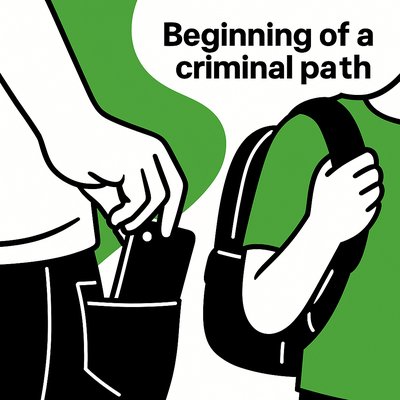 Illustrative Graphic on Youth Crime Awareness