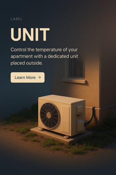 Detailed 3D Scene of an Air Conditioning Unit in a Realistic Setting