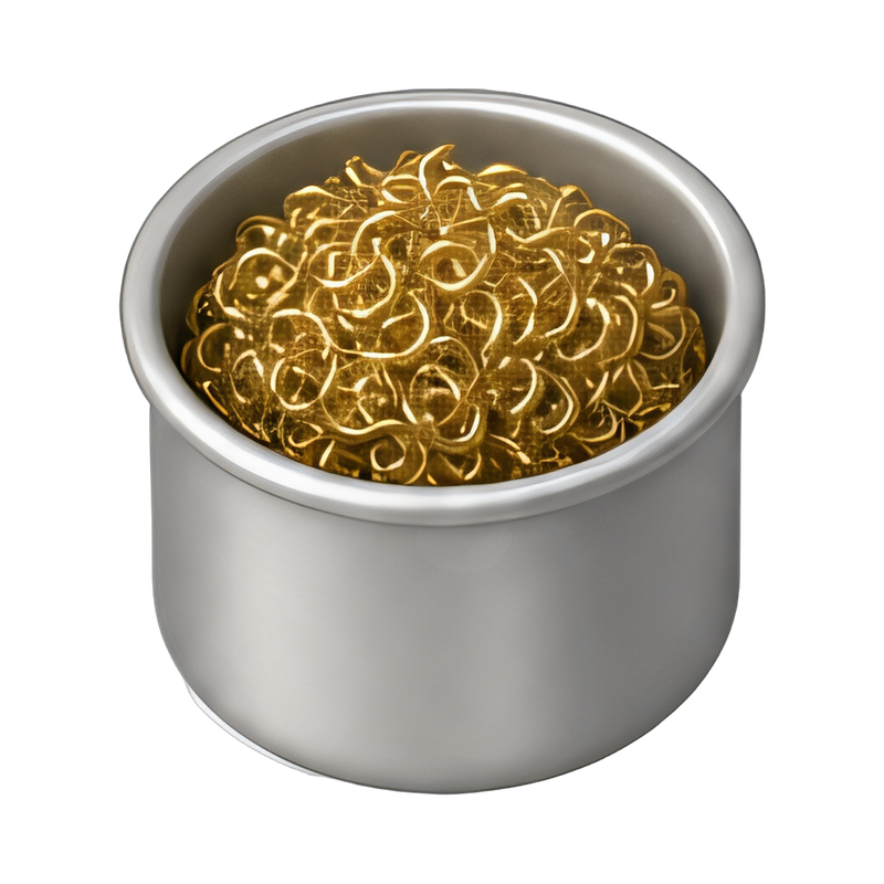 Brass sponge tip cleaner