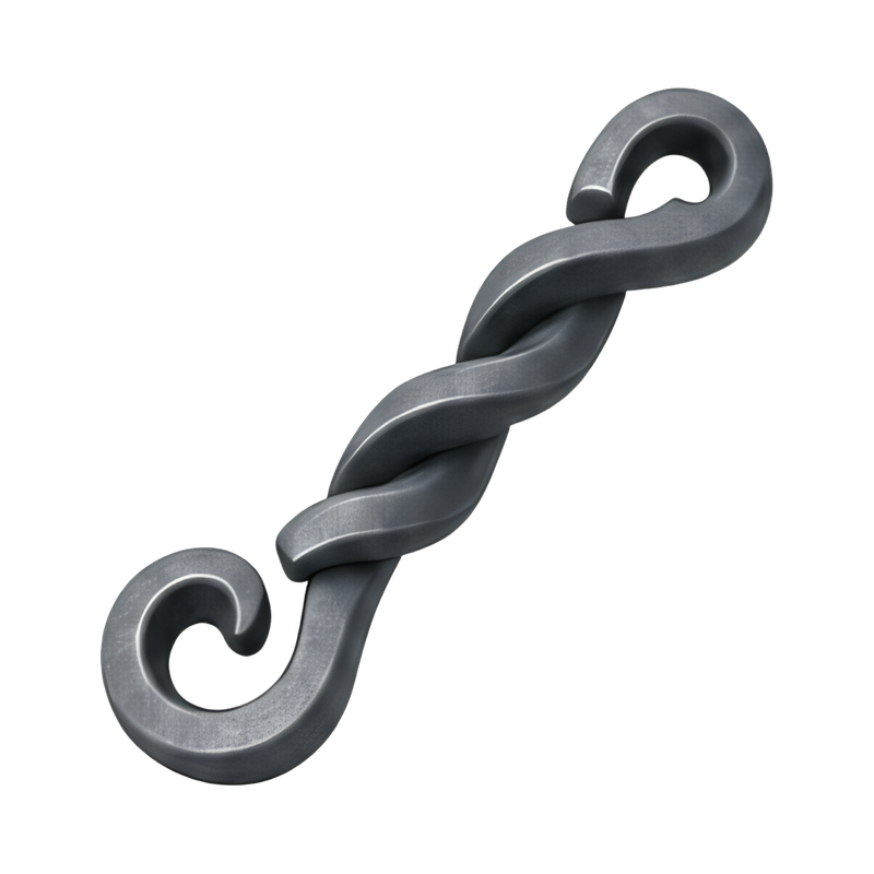 decorative twisted iron bar