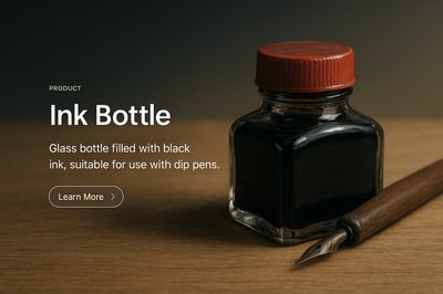 Stylish Ink Bottle Icon for Web Design