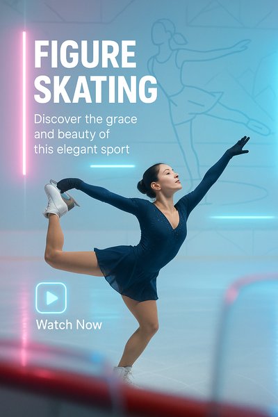 Dynamic Figure Skating Promotional Graphic