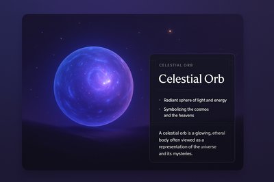 Stunning Celestial Orb Illustration with Cosmic Themes