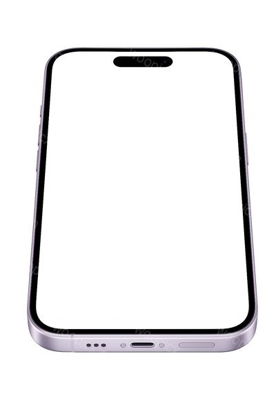 Blank Smartphone Screen Display for Mockups