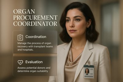 Stylish Web Page Design for Organ Procurement Coordinator