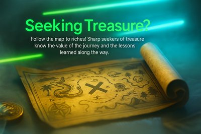 Mysterious Treasure Map Design for Carousel Slide