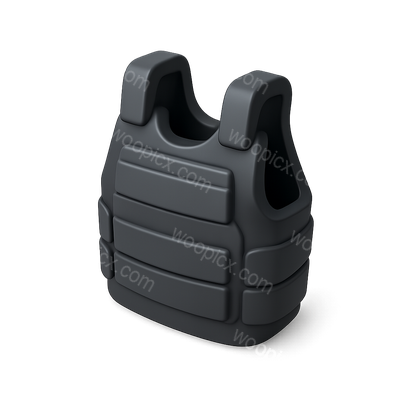 3D Icon of a Tactical Bulletproof Vest