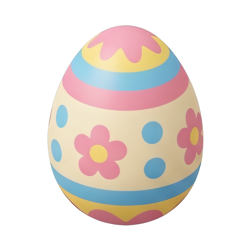 colorful decorated easter egg