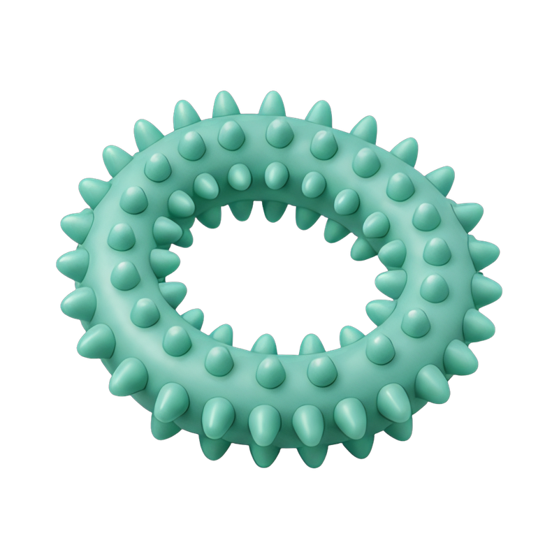 Spiky coil acupressure ring