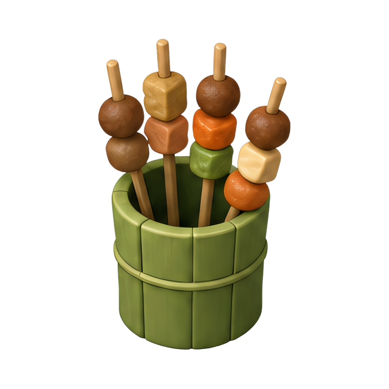 Bamboo skewer holder for events