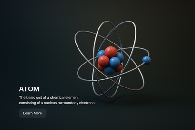 Realistic 3D Atom Representation with Informative Elements