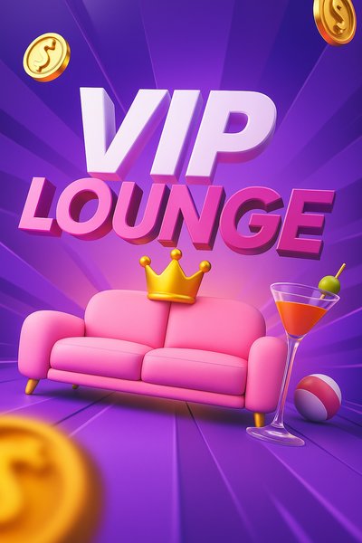 Dynamic VIP Lounge with Bold Visual Elements