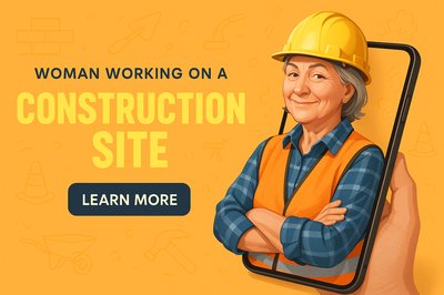 Dynamic Construction Advertisement Featuring Skilled Worker