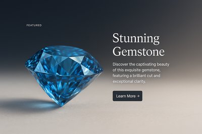 Stylish Gemstone Interface for Web Design