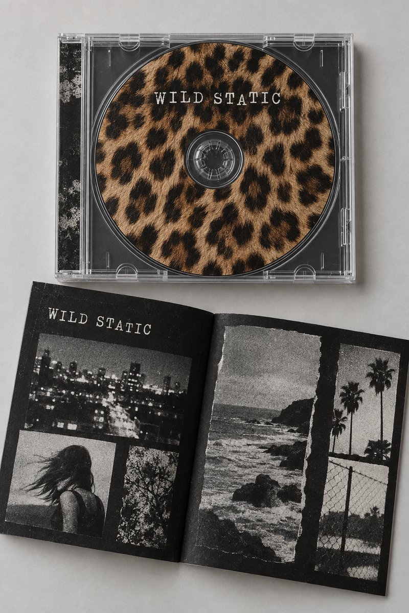 Leopard Print CD Album Mockup