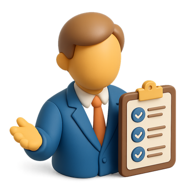 3D Icon Representing Benefits Administration in Isometric View