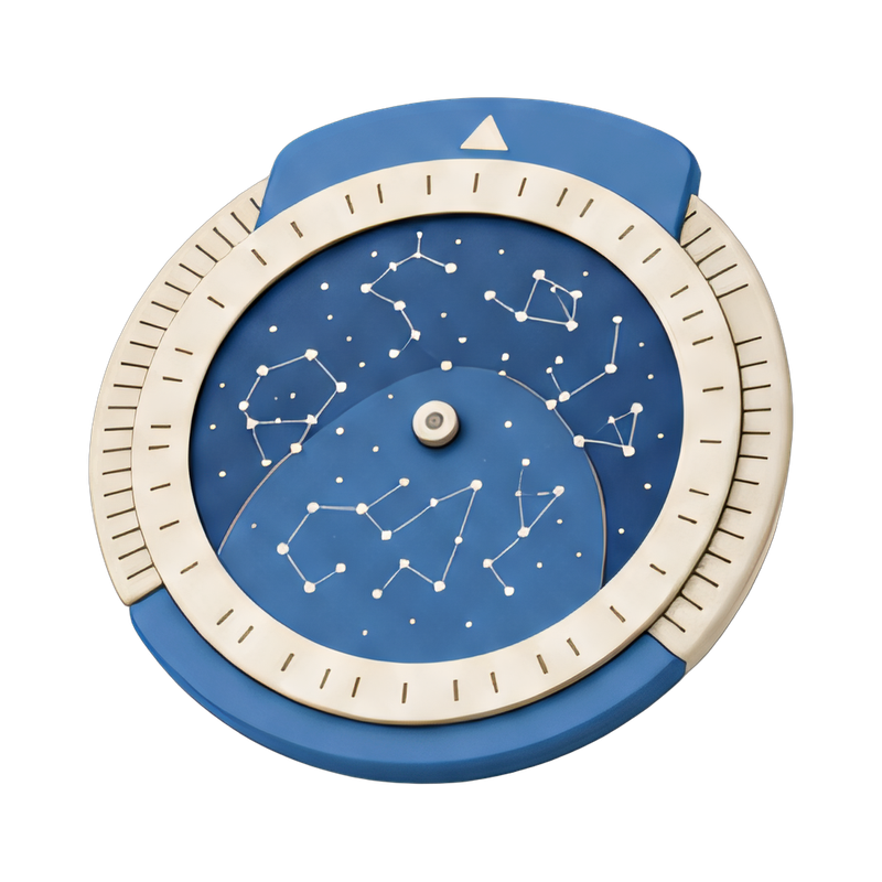 vintage planisphere star wheel