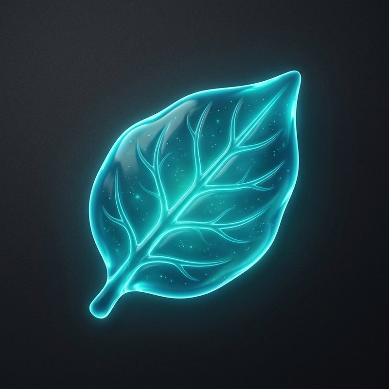 Fresh green leaf close-up