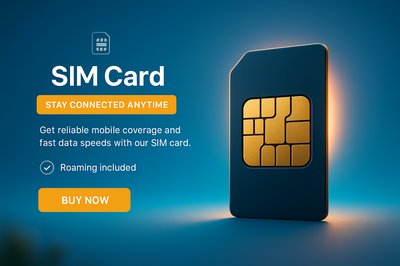 Promotional Graphic for SIM Card Services