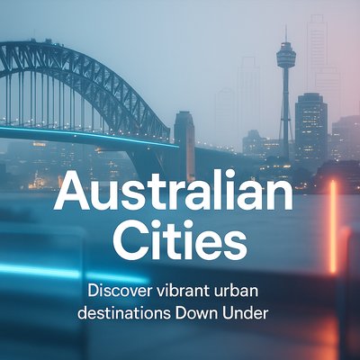 Sydney Urban Landscape with Modern Typography