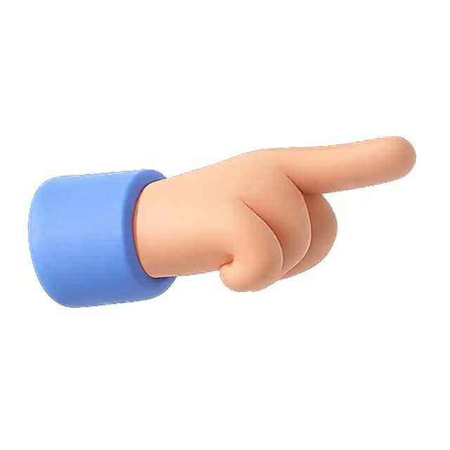 Animated Hand Gestures Showing Directional Points