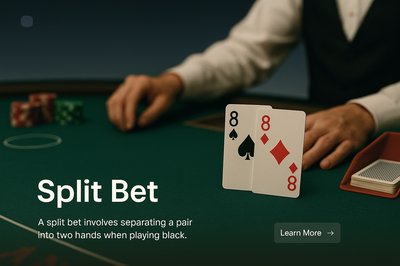 Stylish Web Page Design for Split Bet Concept
