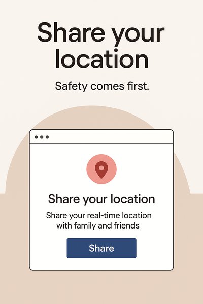 Location Sharing Interface with Emphasis on Safety