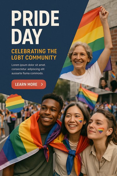 Vibrant Pride Day Celebration Illustration for the LGBT Community