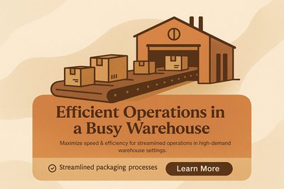Bohemian Style Warehouse Operations Landing Page Design