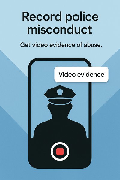 Awareness Graphic on Recording Police Misconduct