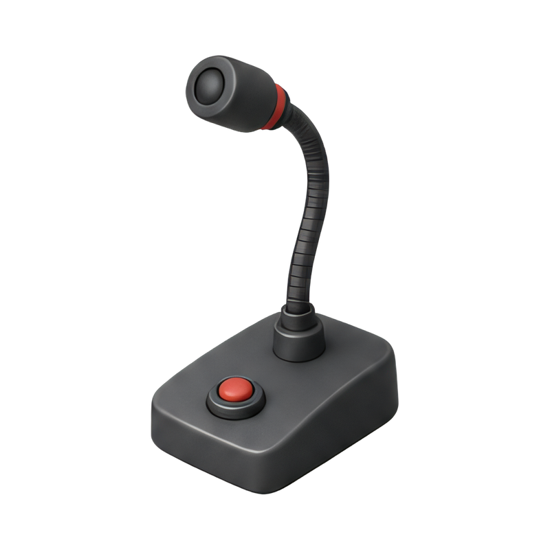 gooseneck microphone on base