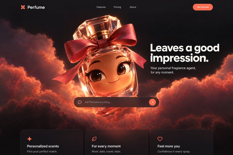 Engaging AI Agent Landing Page