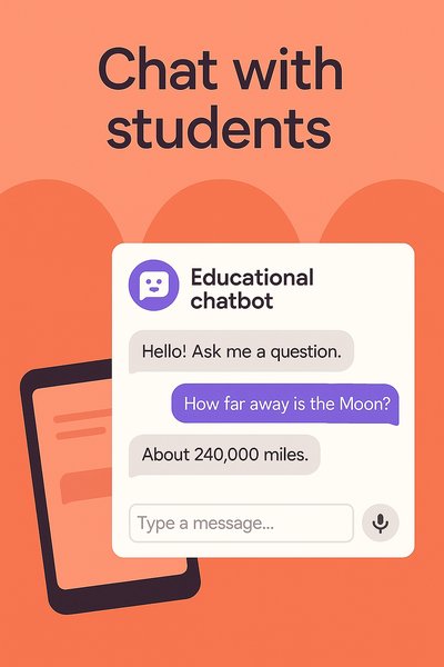 Educational Chatbot Interface for Student Interaction