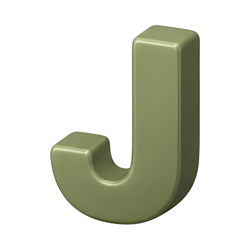 Elegant letter J design