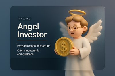 3D Illustration of an Angel Investor Concept