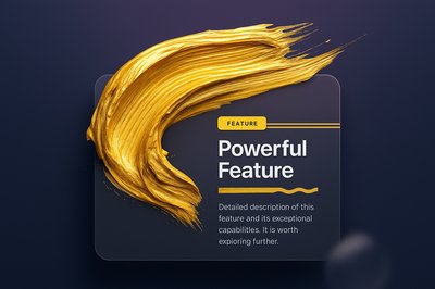 Golden Brush Strokes with Dynamic Feature Block Design