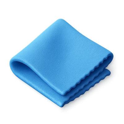3D Microfiber Cloth Icon with Isometric Design