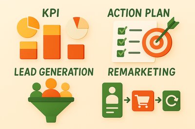 Infographic on Marketing Strategies with Visual Icons