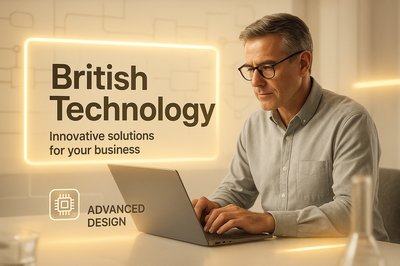Professional Business Technology Promotional Graphic