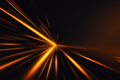 Dynamic Black and Orange Abstract Background with Light Effects